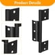 thumbnail image 2 of Bisagras Para Puerta Mosquitera Aluminio Negro Mate 1 8 De Pulgada, 2 of 5