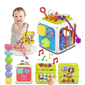 Crusec - Cubo Para Bebé Juguete Interactivo Didactico Sensorial
