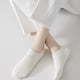 thumbnail image 4 of Calcetines finos de cintura baja para mujer, transpirables, de algodón de color liso., 4 of 5