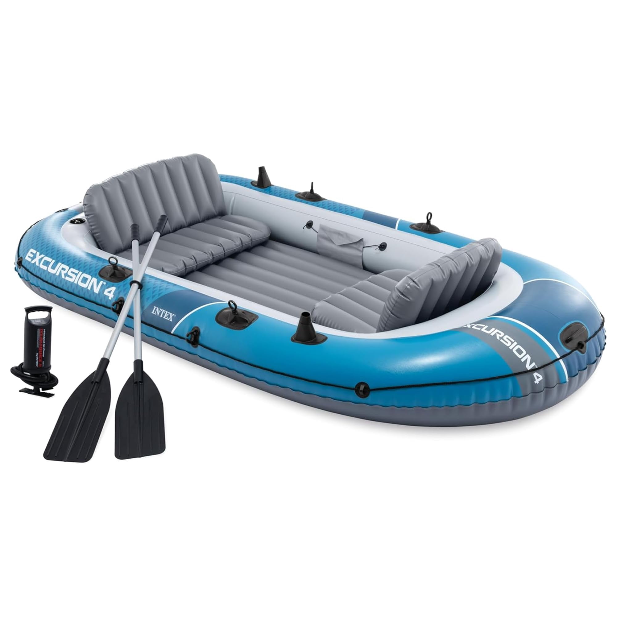 Bote Inflable Intex Excursion 4 Con Remos Y Bomba