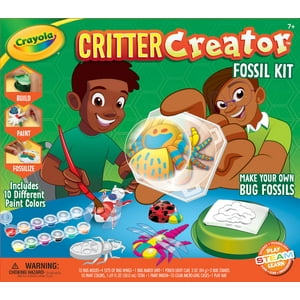 Kit De Arte Crayola Metallic Clay Con Pinturas Y Moldes Fósiles Para Niños Mayores De 7 Años