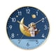 thumbnail image 4 of Reloj De Pared Redondo Silencioso Analógico De Dibujos Animados Para Sala De Estar Dormitorio Niños Astronauta Luna, 4 of 5