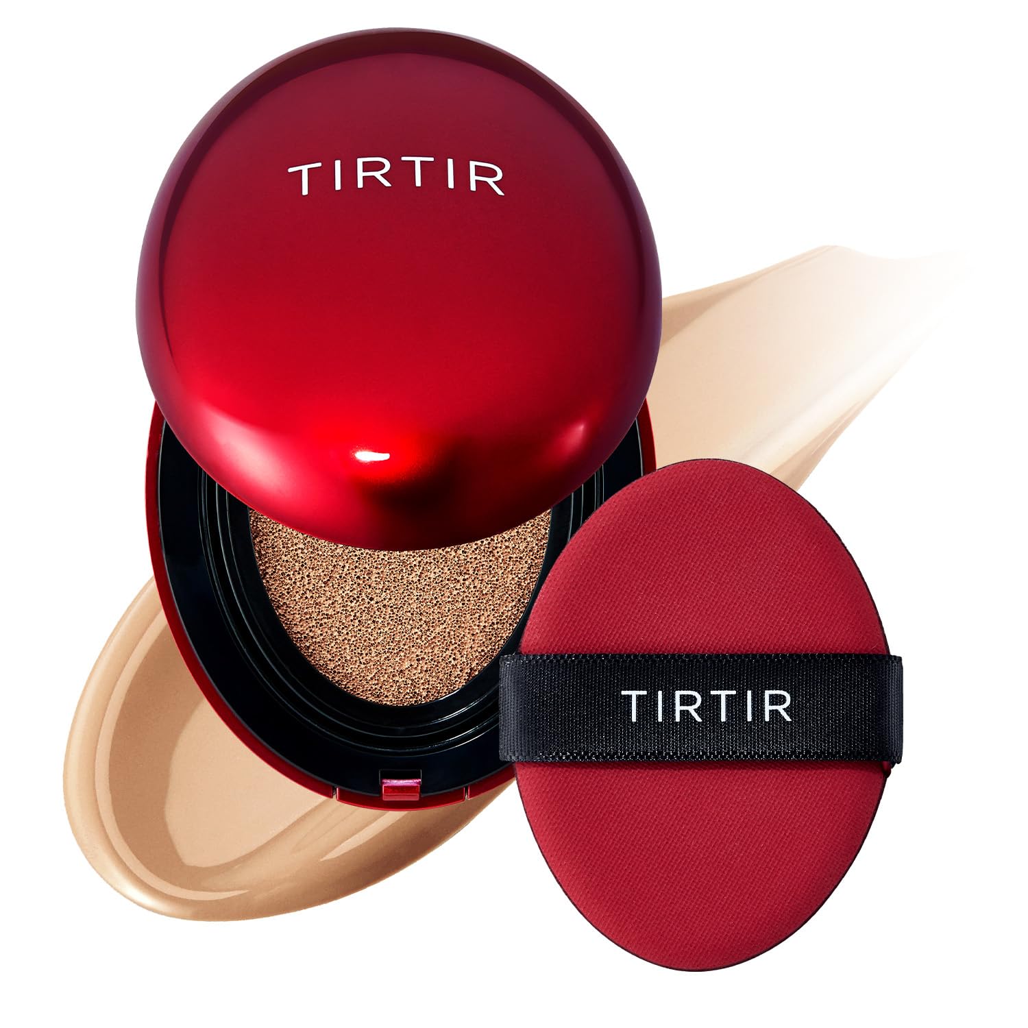 Mascarilla Tirtir De Cushion Foundation, Color Rojo 33N, Macchiato, 18 Ml