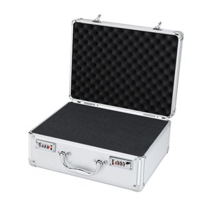 Magideal - Estuche Rígido, Estuche De Transporte Para Micrófono De Dispositivo De Audio, Estuche Rígido De Aluminio Para Dispositivos Electrónicos Portátiles , Contraseña M