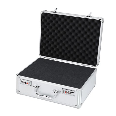 Magideal - Estuche Rígido, Estuche De Transporte Para Micrófono De Dispositivo De Audio, Estuche Rígido De Aluminio Para Dispositivos Electrónicos Portátiles , Contraseña M