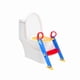 thumbnail image 1 of Asiento Entrenamiento Inodoro Baño Escalera Infantil, 1 of 3