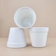 thumbnail image 2 of Xiao Hua 30 macetas de plástico blanco de 3,35 × 3,94 pulgadas, macetas reutilizables para vivero, macetas decorativas para el alféizar de la ventana, artículos de jardinería (bandeja no incluida)., 2 of 3