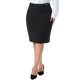 thumbnail image 1 of Falda Lápiz de Talla Grande para Mujer de Agnes Orinda con Decoración de Botones, Cremallera, Cintura Alta, Elástica, Ajustada, a la Rodilla, Formal, Casual de Negocios, 2X Negro, 1 of 8