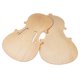 thumbnail image 3 of 2 piezas de violín frontal placa trasera Solidwood sin terminar violín DIY Parts 1-4, 3 of 5