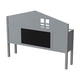 thumbnail image 2 of Headboard Storage Cabinet for Full-size Montessori Floor Bed , Grey,Freely collocation, 2 of 3