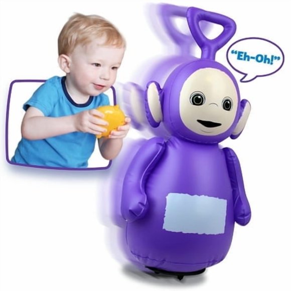 Juguete inflable de Teletubbies Tinky Winky con control remoto