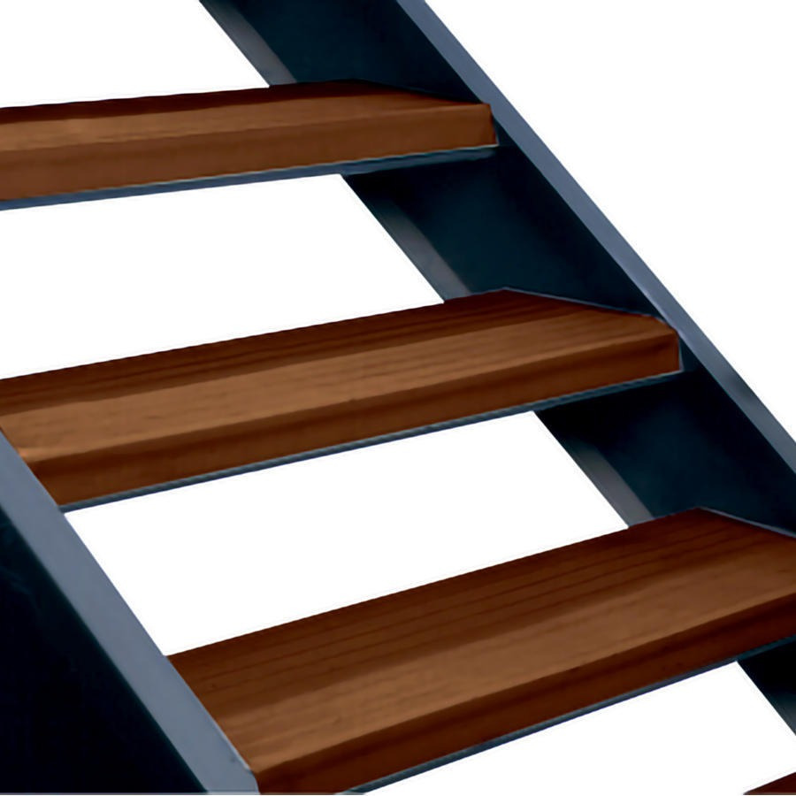 Grada Clásica Escalera Pvc 0,5X3,0 Mts Café Dvp