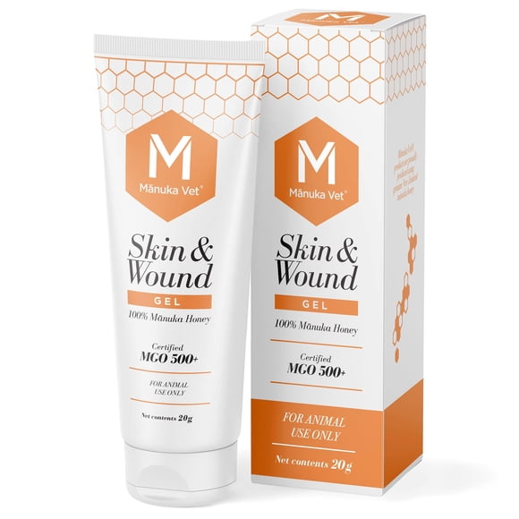 Gel para el tratamiento de piel y heridas Manuka Vet 500+ MGO tubo de 20 g