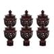 thumbnail image 2 of 6 Uds Extremos De Barra De Cortina Accesorios De Decoración Retro Para Bar Ventana De Oficina Rojo, 2 of 5