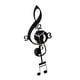 thumbnail image 5 of Reloj De Pared Con Notas Musicales. Arte Con Notas Musicales Para Sala De Estar O Habitación Infantil. Para Amantes De La Música. Negro., 5 of 5