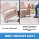 thumbnail image 5 of Deslizadores para muebles Kayzn, 8 piezas, resistentes, reutilizables, redondos de 9 cm, 5 of 6