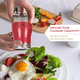 thumbnail image 4 of Salero y pimentero de acero inoxidable con fondo de cristal, accesorios de cocina modernos, 4 of 5