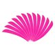 thumbnail image 1 of 12 piezas 3 pulgadas tiro con arco flecha pavo plumas fletchings vanes rosa roja, 1 of 5