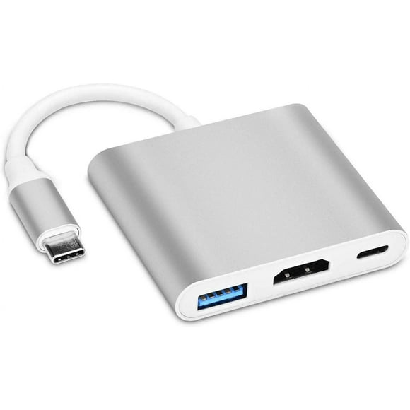 Adaptador Hub 3 En 1 Usb Tipo C A Usb C Hdmi Usb 3.0 4k Mac