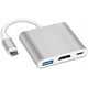 thumbnail image 1 of Adaptador Hub 3 En 1 Usb Tipo C A Usb C Hdmi Usb 3.0 4k Mac, 1 of 8