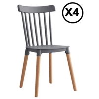 Moadchile - Pack 4 Sillas Windsor Grises