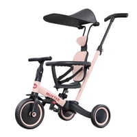 Triciclo Multifuncional 5 En 1 Muvter Ride Deluxe Rosa