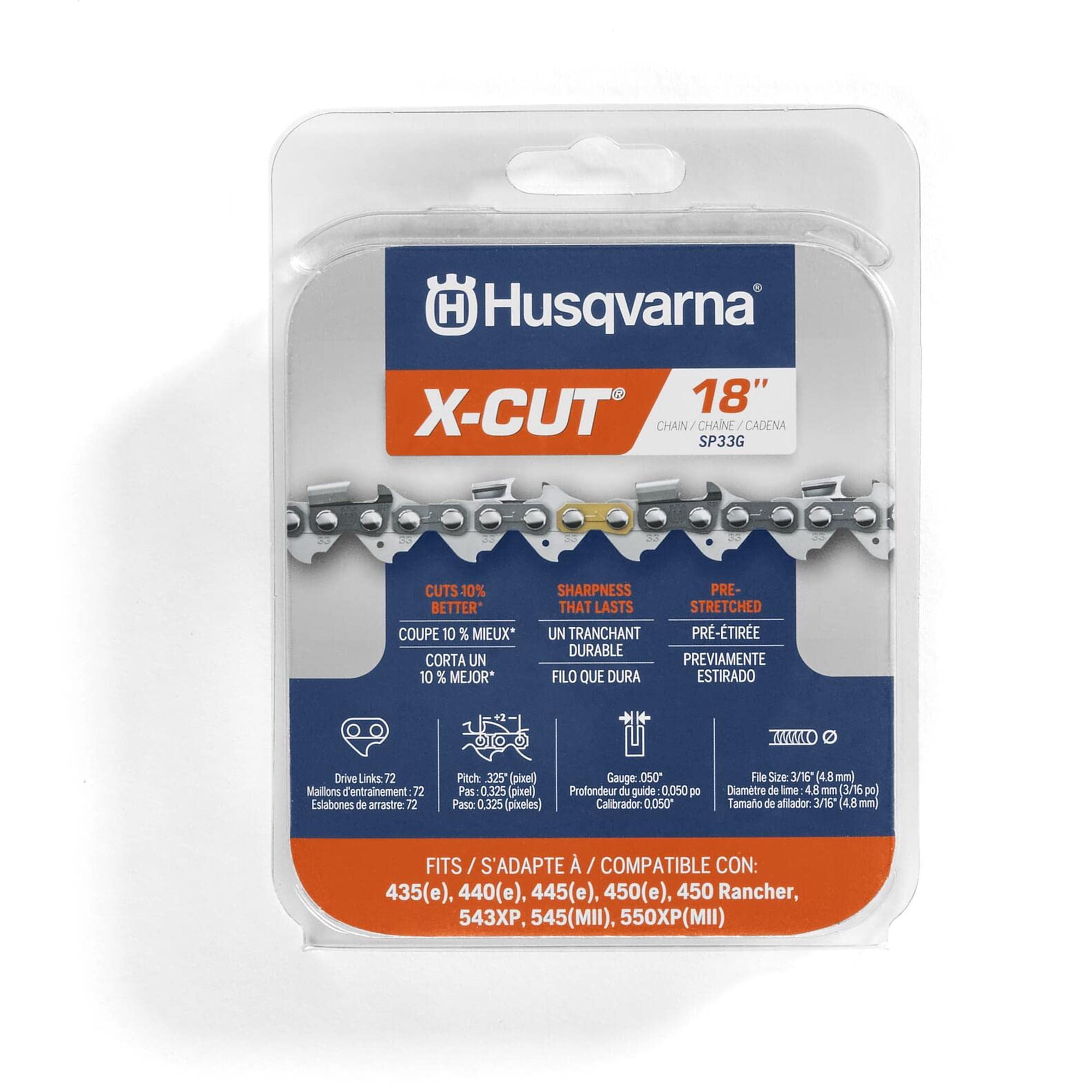 Cadena Para Motosierra Husqvarna X-cut Sp33g 18" Calibre 0.050