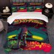 thumbnail image 1 of 3pcs Back to the Future Adventures Through Time and Space Themed Printed Bedding Set Exquisite Pattern Duvet Cover and Pillowcases, 1 of 5