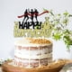 thumbnail image 4 of Cake Topper Dxsdgetue Black Gold Sports Marathon Birthday, 4 of 8