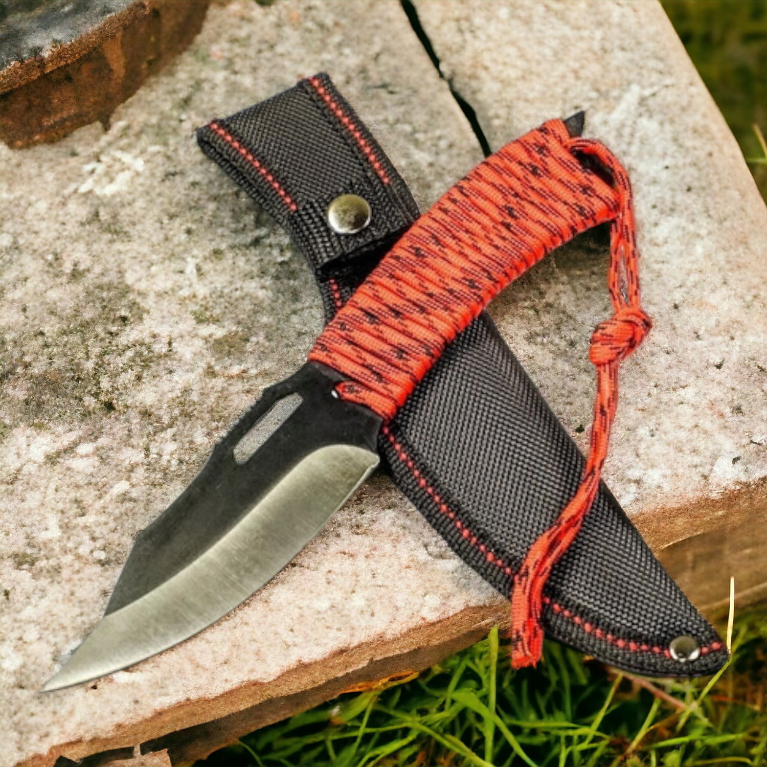 Genérico - Cuchillo Supervivencia Media Manga Red Corve Al68 Corta Pluma Cortaplumas Cuchillo Cuchilla Navaja Daga Machete Estilete Bayoneta