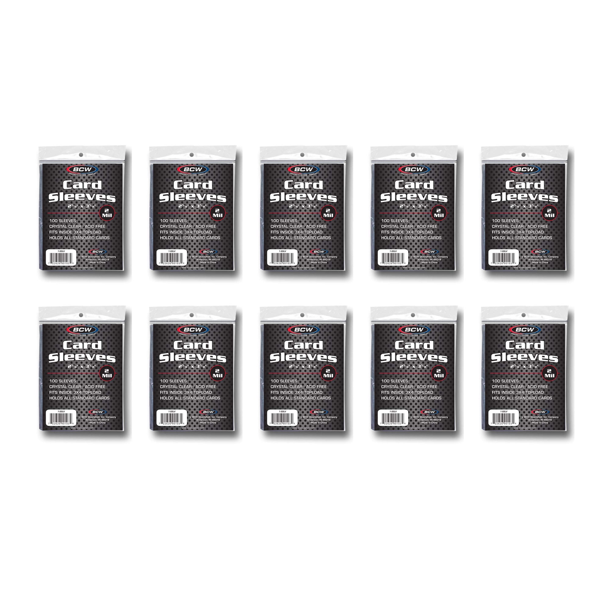 Fundas Para Cartas Coleccionables Bcw Standard Penny 1000, Transparentes
