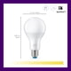 thumbnail image 2 of Bombilla inteligente WiZ de 100 W Eq. LED E26 de color blanco suave A21, paquete de 1, 2 of 7