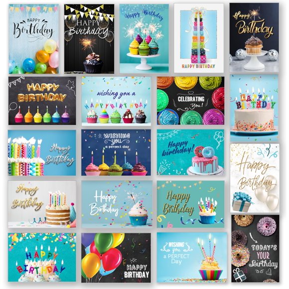 Tarjetas de cumpleaños T&M Quality Designs – 160 unidades de 10,2 × 15,2 cm