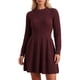thumbnail image 2 of INSPIRE CHIC Vestido Suéter para Mujer Casual de Manga Larga Cuello Redondo Tejido de Punto Otoño Invierno Tallas S Burdeos, 2 of 6