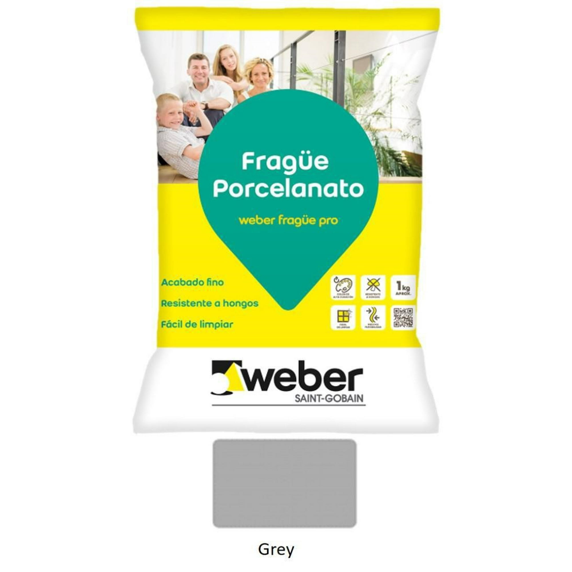 Weber - Fragüe Porcelanato 1kg Grey