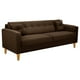 thumbnail image 2 of Sofa New Retro 3CG Felpa 04 Chocolate, 2 of 6