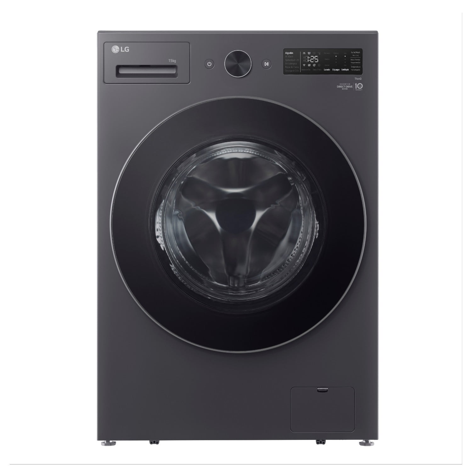 Lg Lavadora Carga Frontal 15kg Wm15egntspg