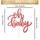 thumbnail image 3 of Decoración de tarta EONNCNT Oh Baby con purpurina roja para baby shower, 3 of 7