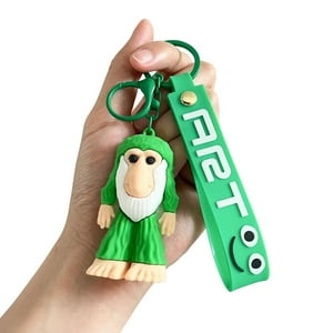 Fliperex - Llavero Colgante De Goma Brainrot Brr Brr Patapim Blanco