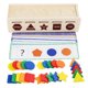 thumbnail image 4 of Caja De Clasificación De Formas De Color De Madera, Juego De Bloques Geométricos A Juego Para Regalos De Niños, 4 of 5
