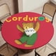 thumbnail image 5 of Corduroy-theme Fitted Round Tablecloths Elastic Edged Table Covers Waterproof Table Cloth for Kitchen Holiday Party Tables Decor 120cm, 5 of 6
