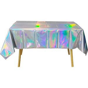 Genérico - Mantel Plástico Metalizado Tornasol 137X183