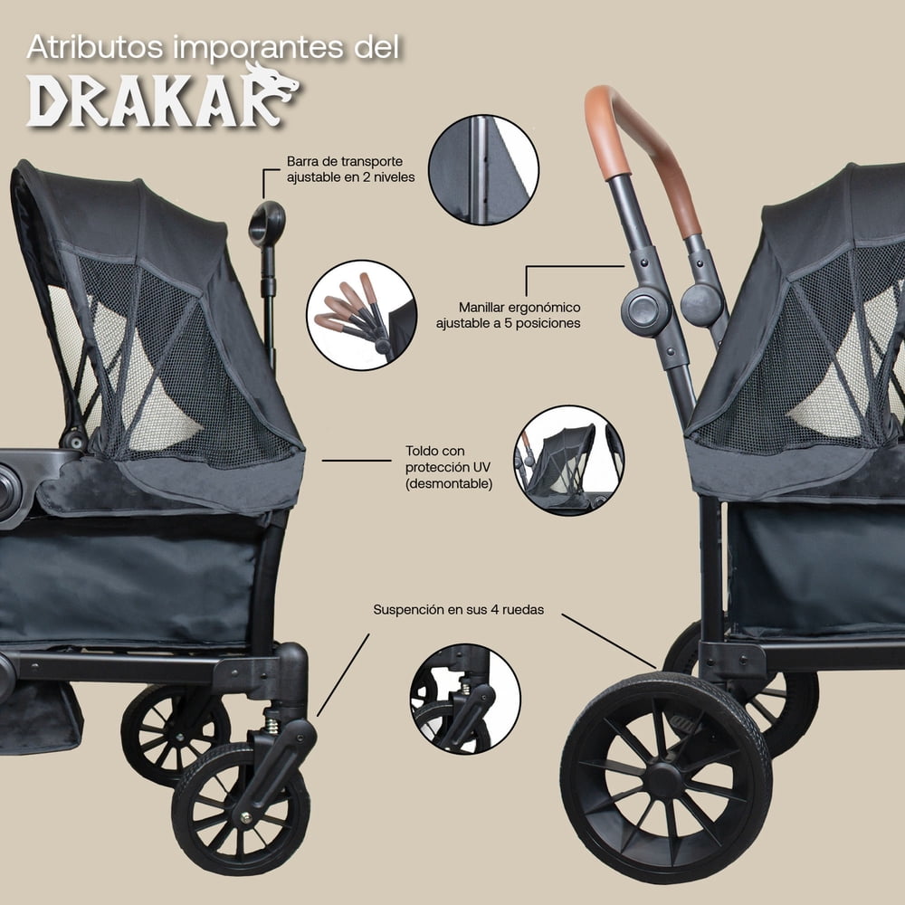 Bebesit Wagon Drakar Negro, foto 7