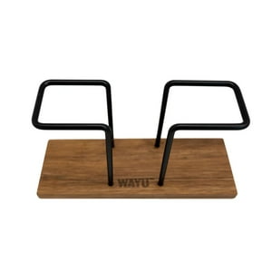 Servilletero Base Madera Hierro Mesa Decorativo Wayu