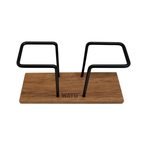 Servilletero Base Madera Hierro Mesa Decorativo Wayu