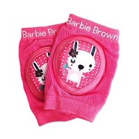 Genérico - Par De Rodilleras Gateo Bebe Antideslizante Transpirable Rosa