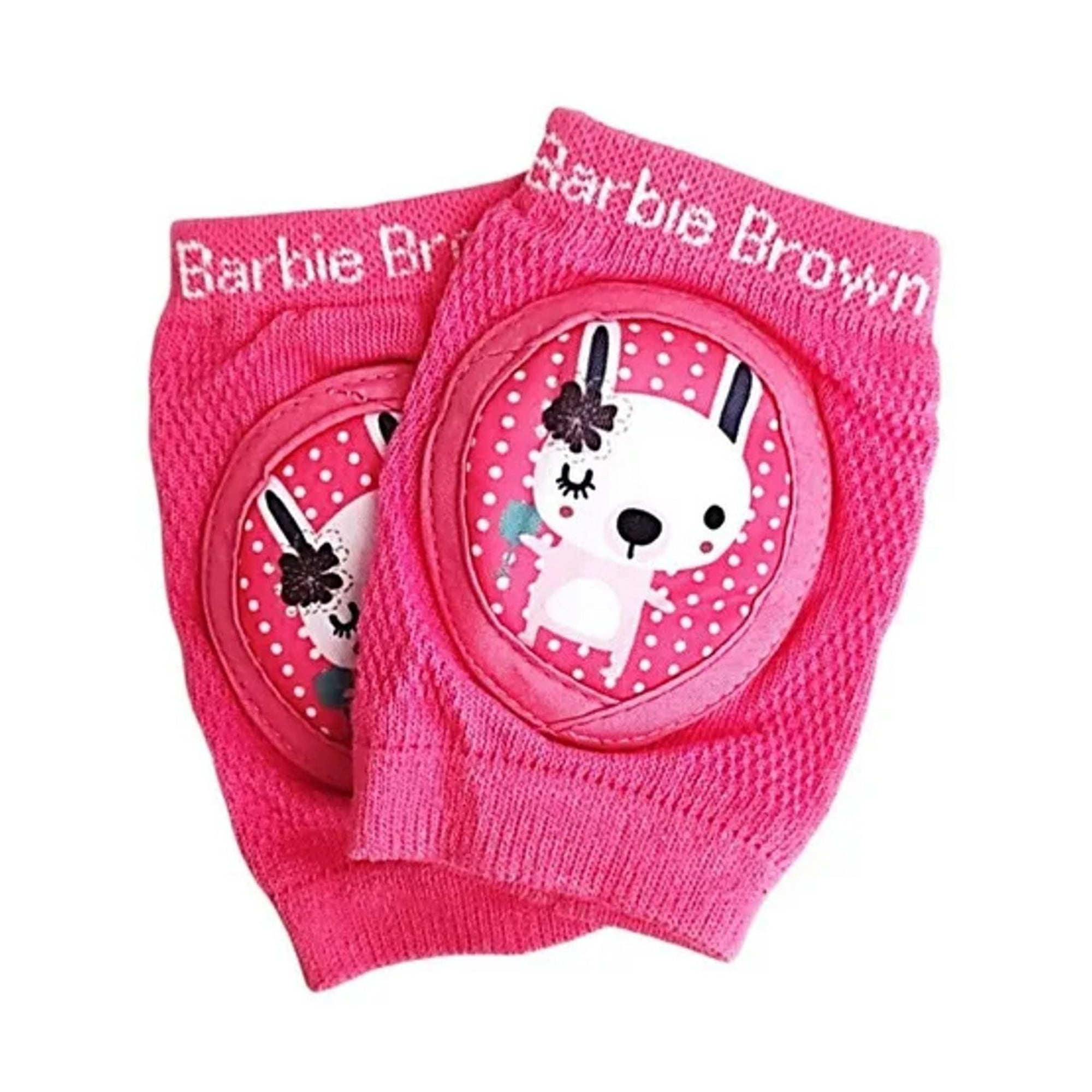 Genérico - Par De Rodilleras Gateo Bebe Antideslizante Transpirable Rosa