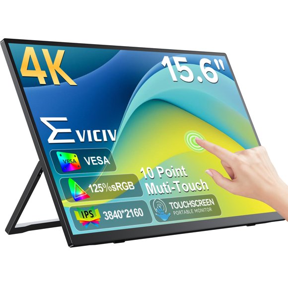 Monitor EVICIV 15,6" 4K táctil 125% sRGB