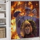 thumbnail image 5 of Jefe en pañales niña blanca-theme 4-Piece Shower Curtain Set with Rugs, Waterproof Bathroom Decor Set Includes Bath Mat, U-Shaped Rug, Toilet Lid Cover and Curtain with Hooks, 5 of 6
