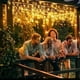 thumbnail image 2 of Set 3 Luces Navidad Solar Cascada Calidas 360 Led 8M Hogar, 2 of 3